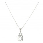 NECKLACE IN 18K WHITE GOLD 5.41 GR WITH DIAMONDS - PND30411