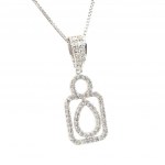 NECKLACE IN 18K WHITE GOLD 5.41 GR WITH DIAMONDS - PND30411