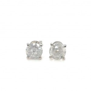 EARRINGS IN WHITE GOLD 1.25 GR WITH DIAMONDS - ER40105