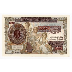 Serbia, 1000 dinarów 1941 (130)