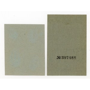 Łódź, kartki żywnościowe 1919 - okres 93. Razem 2 szt. (137)