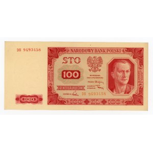 PRL, 100 złotych 1948 DB (185)
