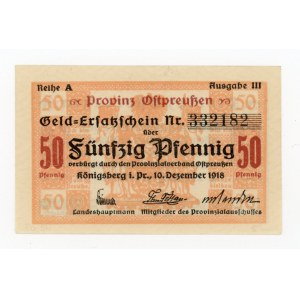 Rosja, Kaliningrad [Königsberg i. Pr.], 50 fenigów 1918 (205)
