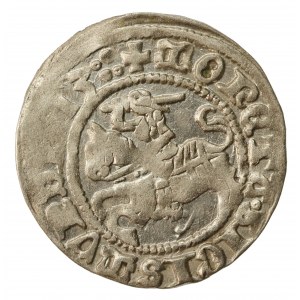 Zygmunt I Stary, Półgrosz 1513, Wilno. Cztery kropki na aw. Rzadki (601)