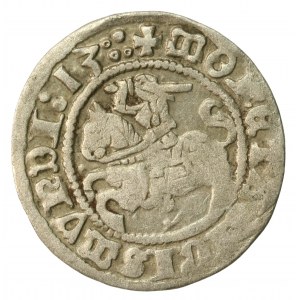Zygmunt I Stary, Półgrosz 1513, Wilno. Cztery kropki na aw. Rzadki (602)