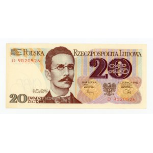 PRL, 20 złotych 1982 D (335)