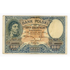 II RP, 100 złotych 1919 S.A. (338)