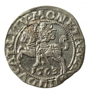 Zygmunt II August, Półgrosz 1563, Wilno - L/LITV (831)