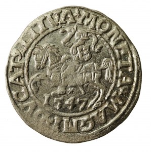 Zygmunt II August, Półgrosz 1547, Wilno - LI/LITVA (847)
