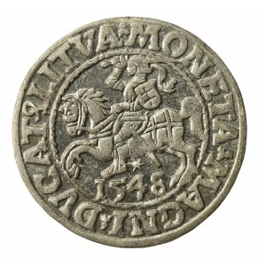 Zygmunt II August, Półgrosz 1548, Wilno - LI/LITVA (855)