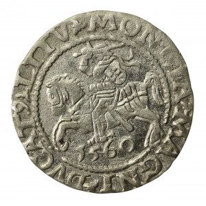 Zygmunt II August, Półgrosz 1560, Wilno - LI/LITV (856)