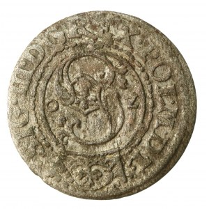 Zygmunt III Waza, Szeląg 1620, Ryga - data przy monogramie - rzadki (869)