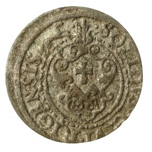 Zygmunt III Waza, Szeląg 1620, Ryga - data przy monogramie - rzadki (869)