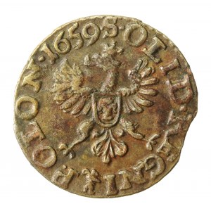 Jan II Kazimierz, Szeląg 1659, Ujazdów. Rzadki rocznik (872)