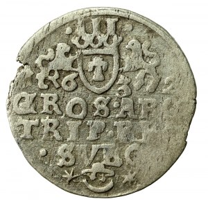 Okupacja Szwedzka, Gustaw II Adolf, trojak 1632, Elbląg (888)