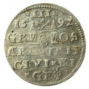 Zygmunt III Waza, Trojak 1591, Ryga - Nienotowany (891)