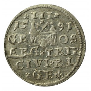 Zygmunt III Waza, Trojak 1591, Ryga (893)