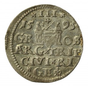 Zygmunt III Waza, Trojak 1595, Ryga. Nienotowany (894)