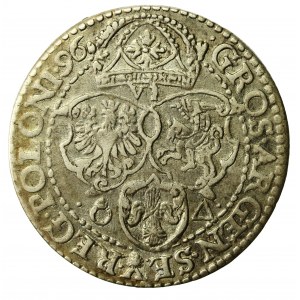 Zygmunt III Waza, Szóstak 1596, Malbork (900)