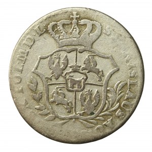 Stanisław August Poniatowski, 2 grosze srebrne (półzłotek) 1767 FS, Warszawa (968)