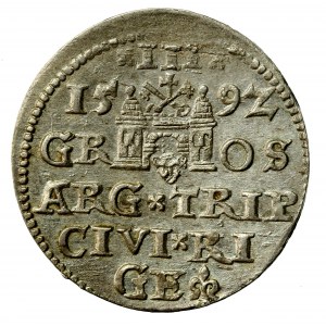 Zygmunt III Waza, Trojak 1592, Ryga (978)