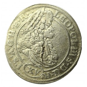Sliezsko, Leopold I, 15 krajcars 1694 CB, Brzeg (511)