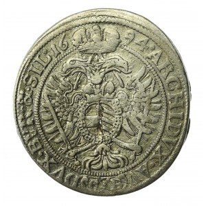 Sliezsko, Leopold I, 15 krajcars 1694 CB, Brzeg (511)