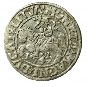 Zygmunt II August, Półgrosz 1547, Wilno - starszy typ Pogoni - LI/LITVA - rzadki (528)