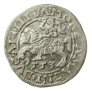 Zygmunt II August, Półgrosz 1553, Wilno - LI/LITVA (545)
