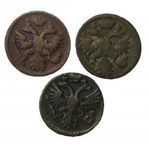 Rosja, zestaw, dienga 1731-1738. Razem 3 szt. (668)