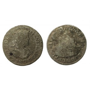 August III Sas, zestaw szóstaków gdańskich 1763-1765. Razem 2 szt. (681)