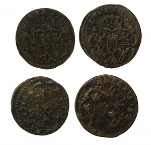 Augustus III Sas, Shellacs 1752-1754. total of 4 pcs. (686)