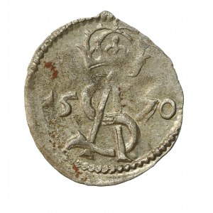 Zygmunt II August, Dwudenar 1570, Wilno. Platina. Rzadki (562)