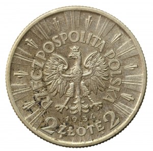 II RP, 2 gold 1934, Pilsudski (1001)