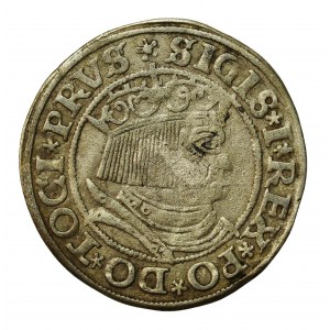 Zygmunt I Stary, grosz 1532, Toruń. PRUS/PRUSSI. Rzadszy (1026)