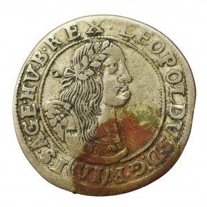 Austria, Leopold I, 6 krajcarów 1667, Krzemnica (1035)