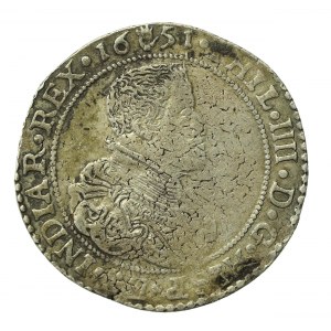 Niderlandy pod panowaniem hiszpańskim, Filip IV, Brabancja, Dukaton 1651, Antwerpia (592)