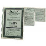 ELIBOR Sp. Akc. Handlowo-Przemysłowa Ł. J. BORKOWSKI, 5x 100 zł. Zestaw 2 szt. (1060)