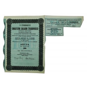 Tow. Zakładów Żyrardowskich, 100 zł 1930. Zestaw 3 szt. (1062)