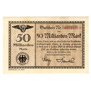 Szczecin/Stettin, 50 miliardów marek 1923 (519)