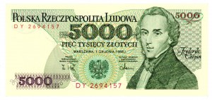 PRL, 5,000 zloty 1988 DY (552)