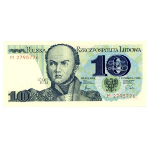 PRL, 10 złotych 1982 M (557)