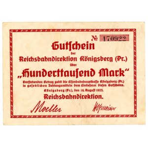 Russia, Kaliningrad/Königsberg i. Pr., 100,000 marks 1923 (569)