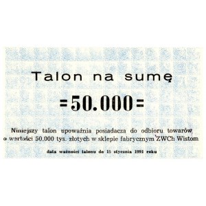 Tomaszow Maz., Wistom, Talon 50,000 zloty 1990 (580)