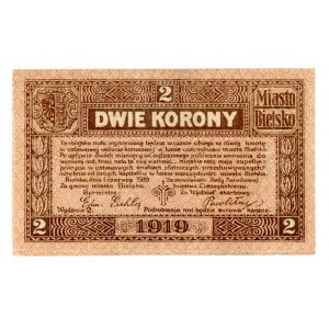 Bielsko/Bielitz, 2 korony 1919. Wydanie 2 (602)