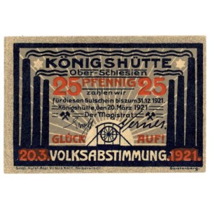 Königshütte/Königshütte today Chorzow, 25 fenig 1921 (603)