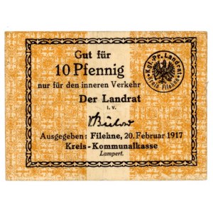Wieleń/Filehne, 10 fenigów 1917 (610)