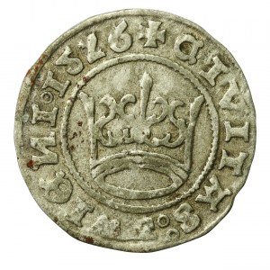 Śląsk, Ludwik II Jagiellończyk, Półgrosz 1526, Świdnica. Odwrócona cyfra 5. Rzadki (725)