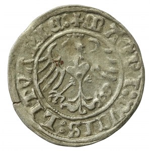 Zygmunt I Stary, półgrosz 1513. Kropka po 1 w dacie. Przebitka (738)
