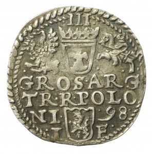 Zygmunt III Waza, Trojak 1598, Olkusz - duże popiersie, bez R (741)